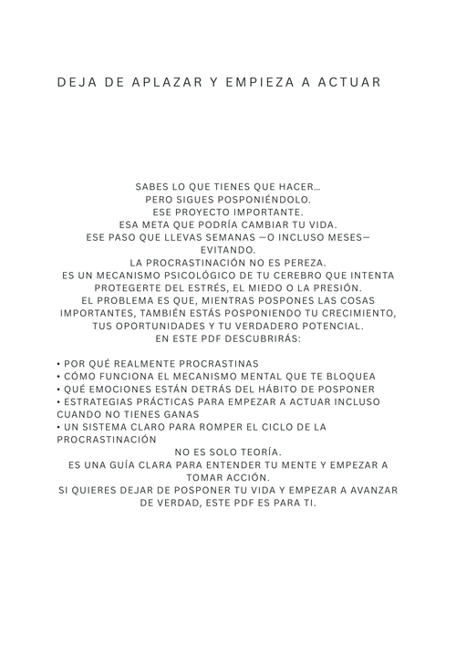 Cómo Eliminar la Procrastinación